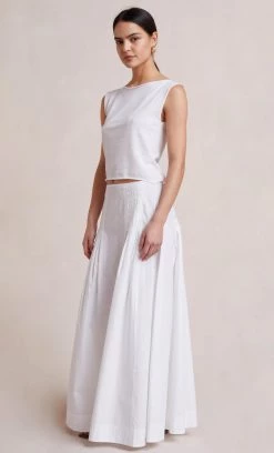Bec&Bridge BOBBY MAXI SKIRT - IVORY