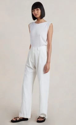 Bec&Bridge Tops JIMI KNIT TANK TOP - WHITE