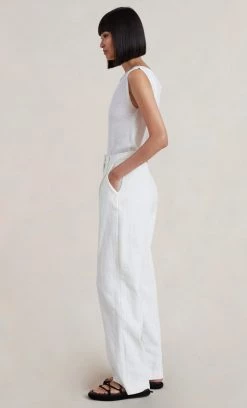 Bec&Bridge Tops JIMI KNIT TANK TOP - WHITE