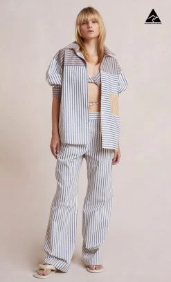 Bec&Bridge Tops TORI SHIRT - MULTI STRIPE
