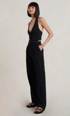 Bec&Bridge BONNIE VEST TOP - BLACK Tops 7 Bec&Bridge BONNIE VEST TOP - BLACK Tops