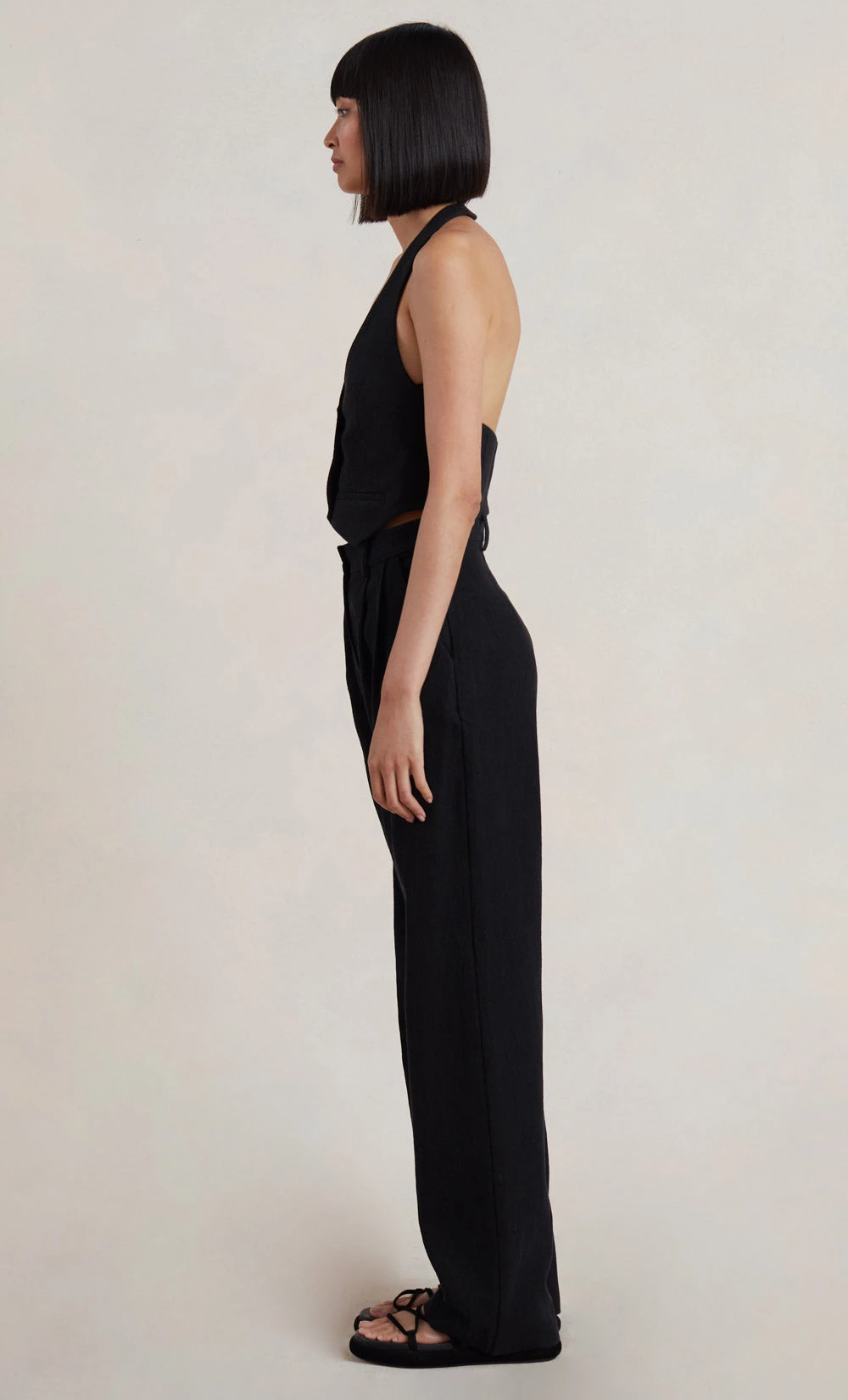 Bec&Bridge BONNIE VEST TOP - BLACK Tops 4 Bec&Bridge BONNIE VEST TOP - BLACK Tops