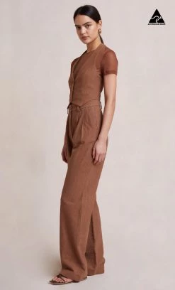 Bec&Bridge Bottoms BONNIE PANT - CACAO