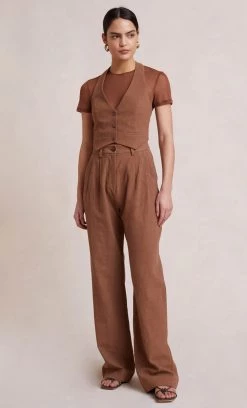 Bec&Bridge Bottoms BONNIE PANT - CACAO