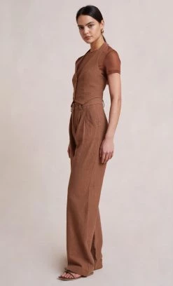 Bec&Bridge BONNIE VEST TOP - CACAO