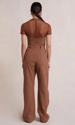 Bec&Bridge Bottoms BONNIE PANT - CACAO