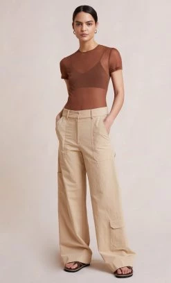 Bec&Bridge BLOSSOM BODYSUIT - CHOCOLATE