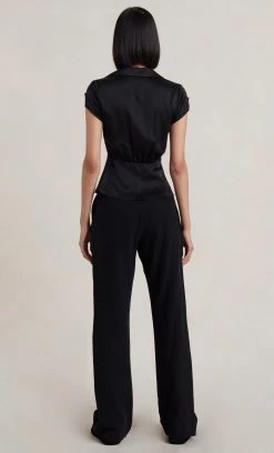 Bec&Bridge Tops SILK BLOUSE - BLACK