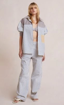 Bec&Bridge TORI PANT - MULTI STRIPE