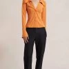 Bec&Bridge MYLA LONG SLEEVE SHIRT - SPICED ORANGE Tops