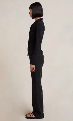 Bec&Bridge Tops SYLVIA LONG SLEEVE TOP - BLACK