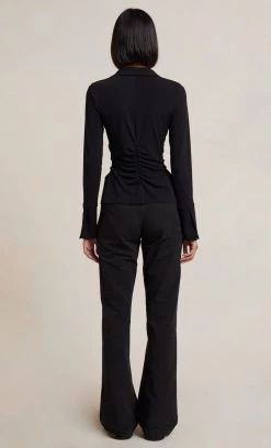 Bec&Bridge Tops SYLVIA LONG SLEEVE TOP - BLACK