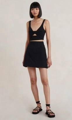Bec&Bridge Bottoms BONNIE MINI SKIRT - BLACK