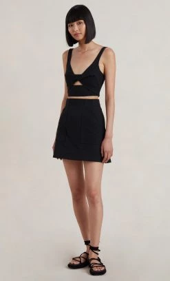 Bec&Bridge Tops BONNIE TWIST TOP - BLACK