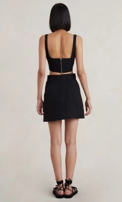 Bec&Bridge Tops BONNIE TWIST TOP - BLACK