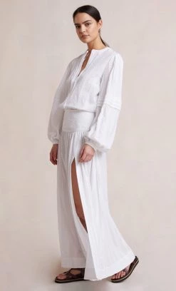 Bec&Bridge ELODIE BLOUSE - IVORY Tops