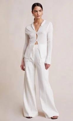 Bec&Bridge SPENCER KNIT TOP - IVORY