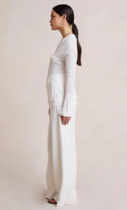 Bec&Bridge SPENCER KNIT TOP - IVORY