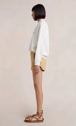 Bec&Bridge Bottoms ROBERTA CONTRAST SHORT - SAND