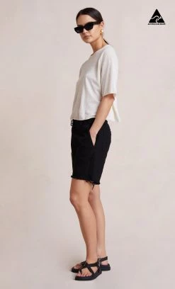 Bec&Bridge ERIKA DRILL SHORTS - BLACK Bottoms