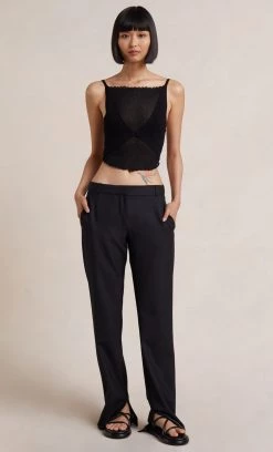 Bec&Bridge MARIAH KNIT TOP - BLACK