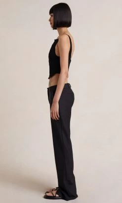 Bec&Bridge MARIAH KNIT TOP - BLACK