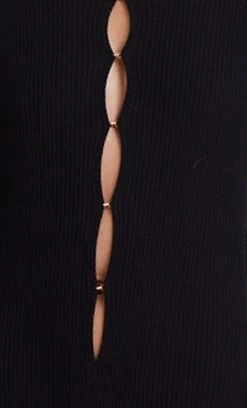 Bec&Bridge ALANA KNIT ROMPER - BLACK