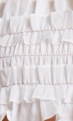 Bec&Bridge ALINA CROP TOP - IVORY Tops