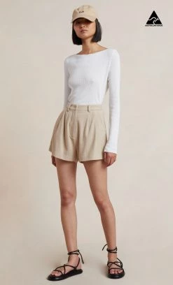 Bec&Bridge BILLIE SHORT - ALMOND