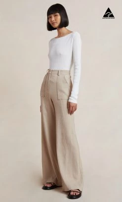 Bec&Bridge Bottoms BILLIE PANT - ALMOND