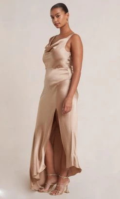 Bec&Bridge MOON DANCE COWL DRESS - GOLDEN Dresses 6 Bec&Bridge MOON DANCE COWL DRESS - GOLDEN Dresses