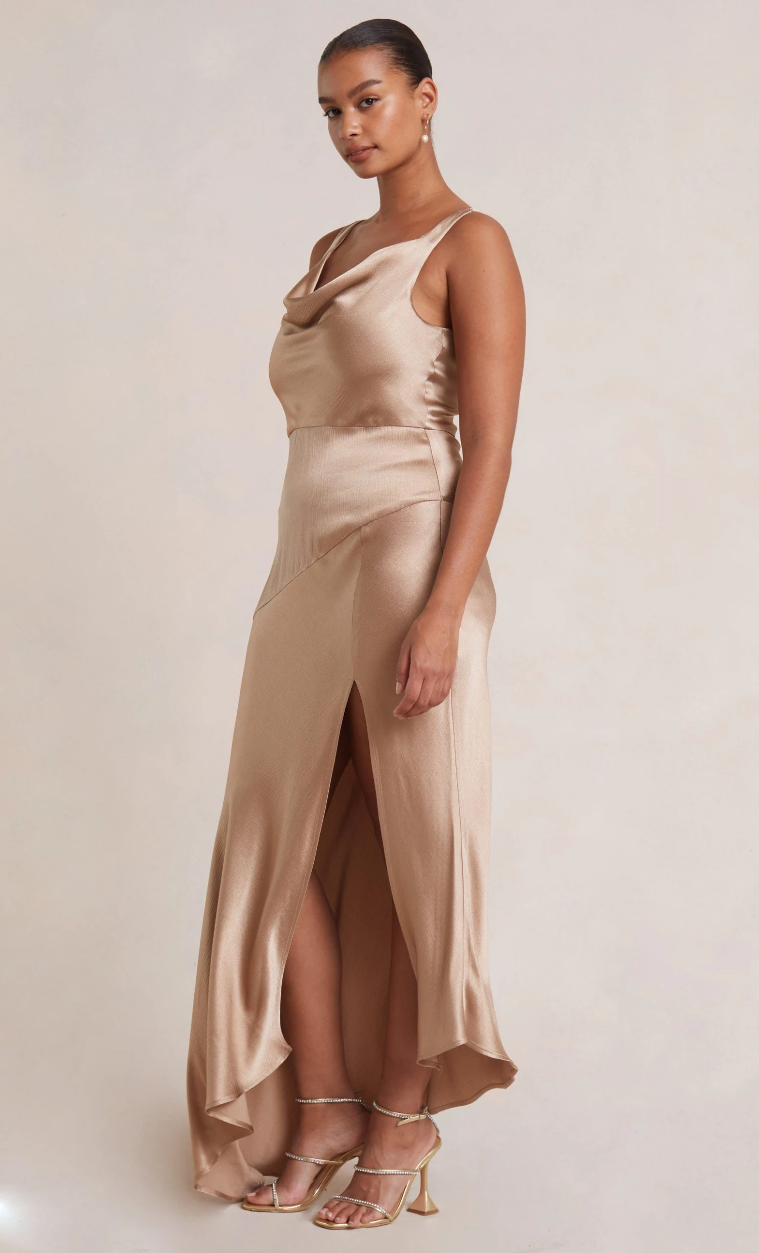 Bec&Bridge MOON DANCE COWL DRESS - GOLDEN Dresses 2 Bec&Bridge MOON DANCE COWL DRESS - GOLDEN Dresses