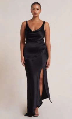Bec&Bridge MOON DANCE COWL DRESS - BLACK