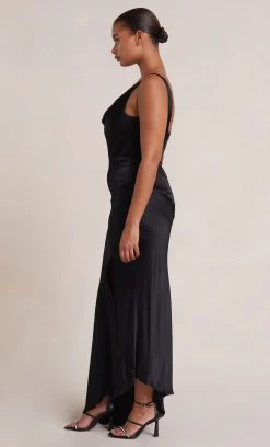 Bec&Bridge MOON DANCE COWL DRESS - BLACK