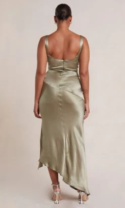 Bec&Bridge MOON DANCE COWL DRESS - SAGE Dresses