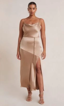 Bec&Bridge MOON DANCE MIDI DRESS - GOLDEN