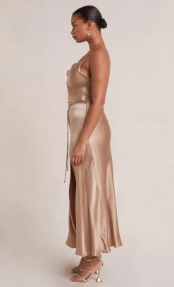 Bec&Bridge MOON DANCE MIDI DRESS - GOLDEN