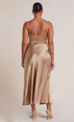 Bec&Bridge MOON DANCE MIDI DRESS - GOLDEN
