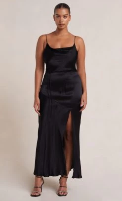 Bec&Bridge Australian Made MOON DANCE MIDI DRESS - BLACK