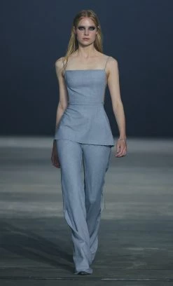 Bec&Bridge AAFW RUNWAY EDIT JANICE TOP - LIGHT GREY