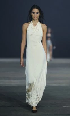 Bec&Bridge AAFW RUNWAY EDIT ARIEL HALTER MAXI DRESS - CREAM