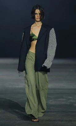 Bec&Bridge AAFW RUNWAY EDIT RINA ULTRA WIDE LEG PANT - KHAKI