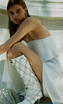 Bec&Bridge THE DREAMER STRAPLESS TOP - IVORY