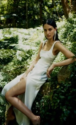 Bec&Bridge THE DREAMER SQUARE NECK DRESS - IVORY Dresses