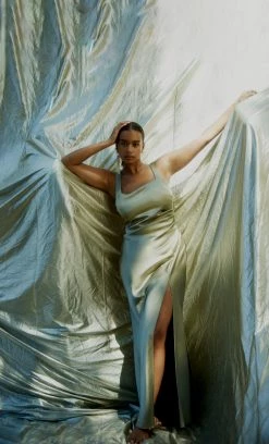 Bec&Bridge THE DREAMER SQUARE NECK DRESS - SAGE