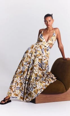 Bec&Bridge EUGENIE MAXI DRESS - PRINT