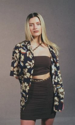 Bec&Bridge JOELENE MINI DRESS - COGNAC