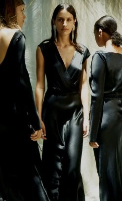 Bec&Bridge WEDDINGS MOON DANCE MAXI DRESS - BLACK