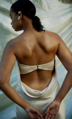 Bec&Bridge MOON DANCE STRAPLESS DRESS - SAND