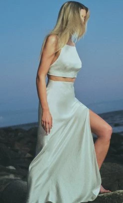 Bec&Bridge NADIA MAXI SKIRT - IVORY